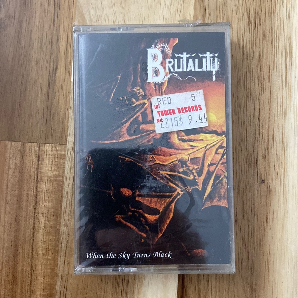 Brutality – When The Sky Turns Black Cassette (collectible) 1994 Nuclear…